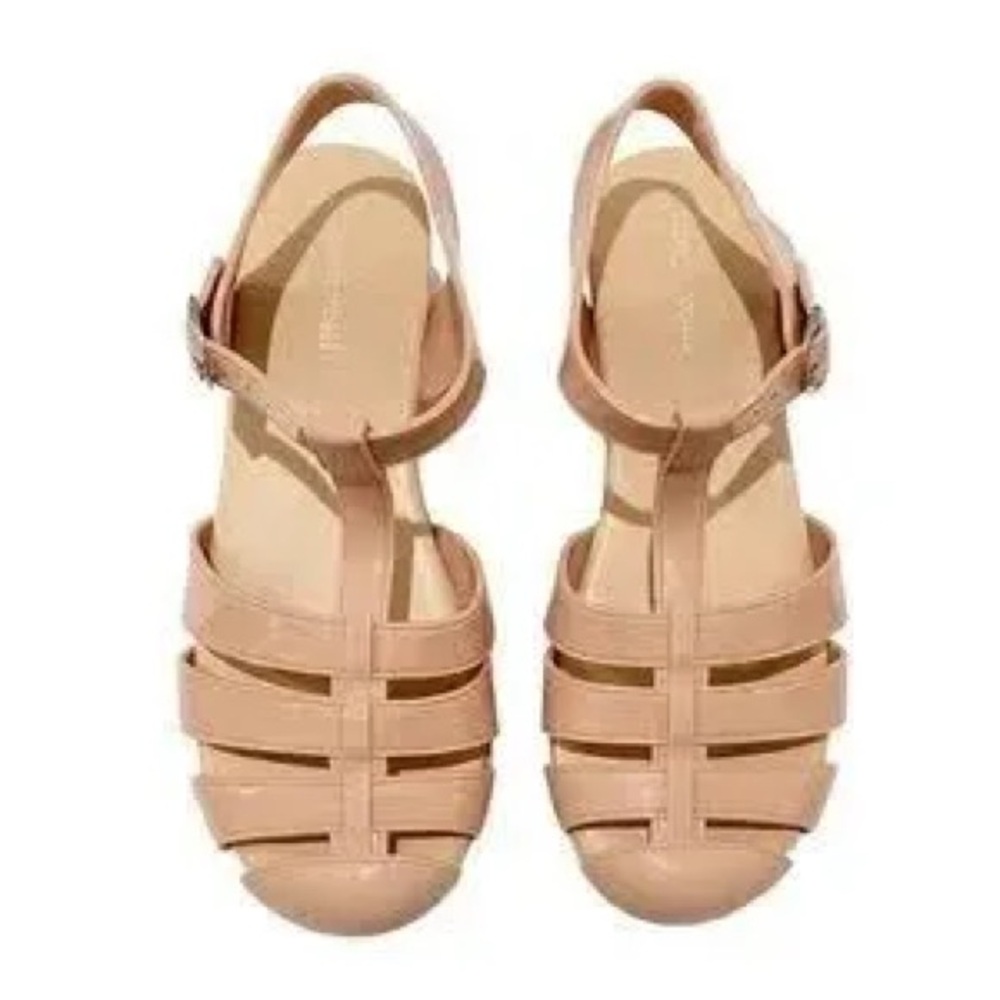 Jeffrey Campbell Tan Platform Fisherman Sandals